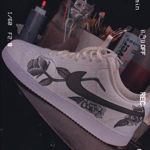 Custom Black Roses AF1